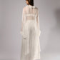 White Sheer Lace Three-Piece Set