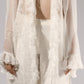 White Sheer Lace Three-Piece Set