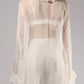 White Sheer Lace Three-Piece Set