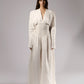 Corseted White Linen Dress