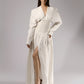 Corseted White Linen Dress
