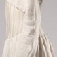 Corseted White Linen Dress