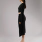 Black Two-Piece Set with a Deep V Neckline