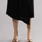 Black Two-Piece Set with a Deep V Neckline