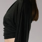 Black Two-Piece Set with a Deep V Neckline